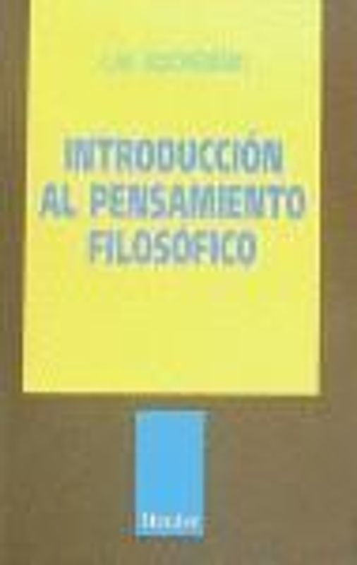 Introducción al pensamiento filosófico