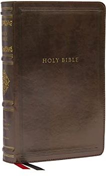 Nkjv, Personal Size Reference Bible, Sovereign Collection, Leathersoft, Brown, Red Letter, Comfort Print
