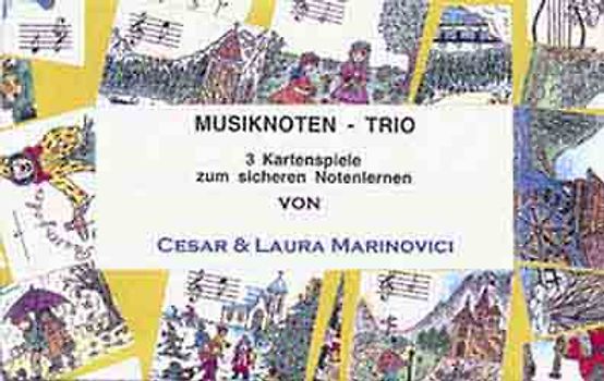 Musiknoten-Trio. 3 Kartenspiele zum sicheren Notenlernen