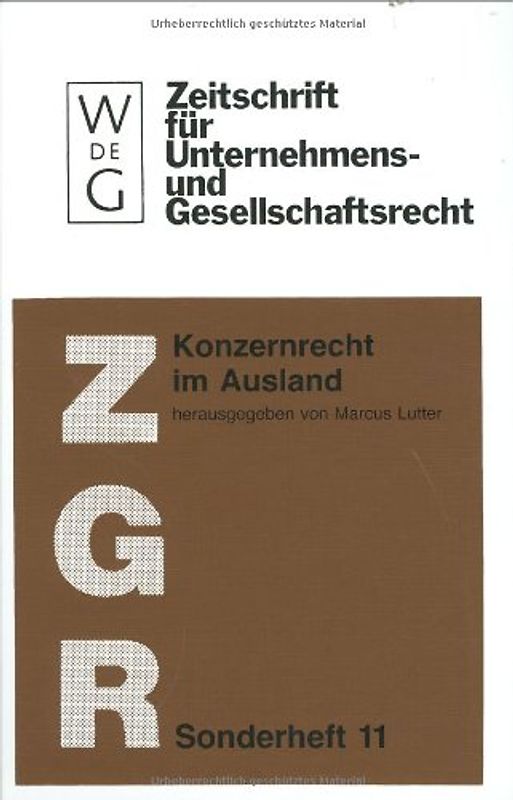 Konzernrecht im Ausland