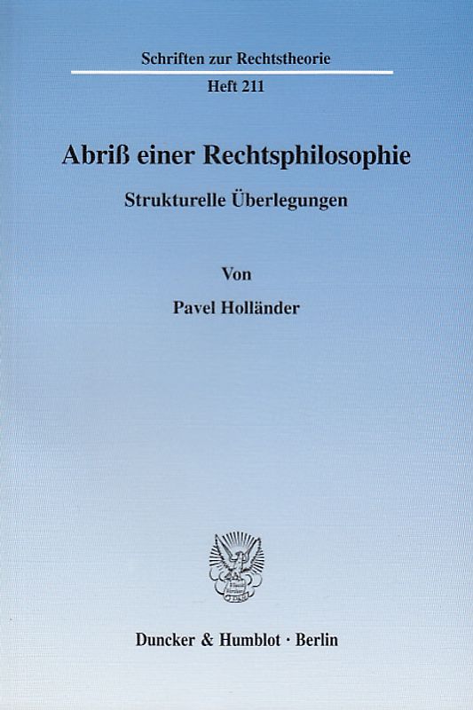 Abriß einer Rechtsphilosophie.