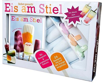 Eis am Stiel - zum Selbermachen. Buch und Eis Förmchen