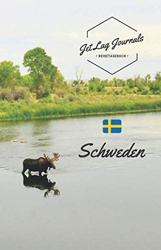JetLagJournals • Reisetagebuch Schweden: Erinnerungsbuch zum Ausfüllen | Reisetagebuch zum Selberschreiben
