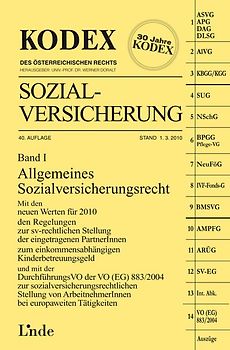 KODEX Sozialversicherung, Band I, 2010