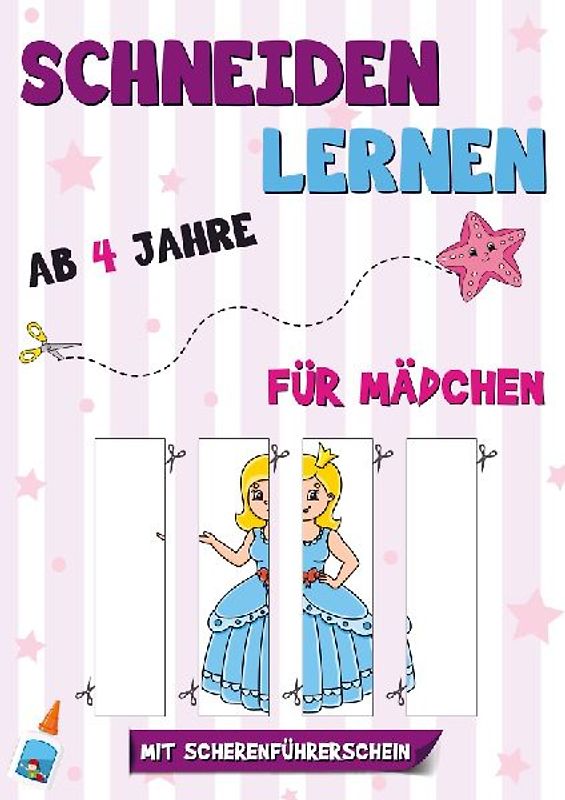 Schneiden Lernen ab 4 Jahre für Mädchen