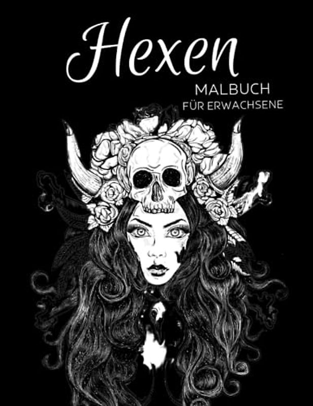 Hexen Malbuch für Erwachsene: Anti-Stress-Geschenke, Hexen Motiven zum Stressabbau und zur Entspannung