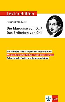 Klett Lektürehilfen Heinrich von Kleist, Die Marquise von O… Das Erdbeben in Chili
