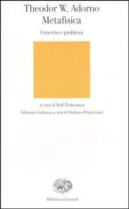 Metafisica. Concetto e problemi