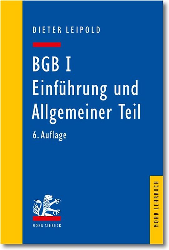 BGB I: Einführung und Allgemeiner Teil