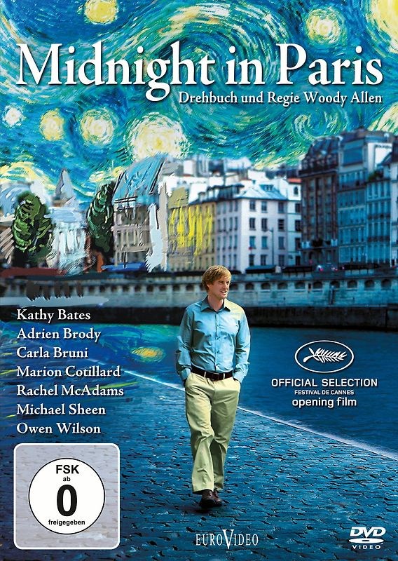 Midnight in Paris DVD
