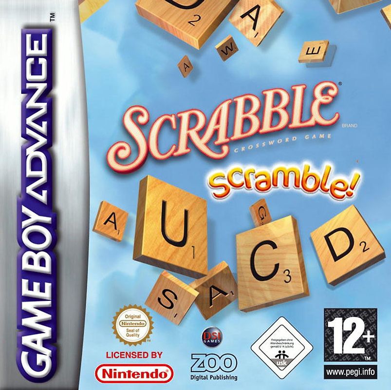 Scrabble Scramble Nintendo Game Boy Advance