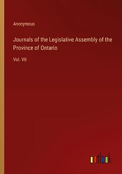 Journals of the Legislative Assembly of the Province of Ontario