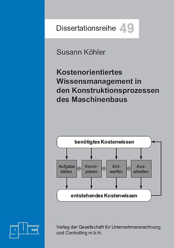 Kostenorientiertes Wissensmanagement in den Konstruktionsprozessen des Maschinenbaus
