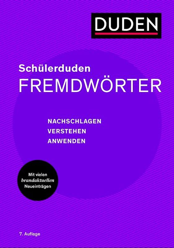 Schülerduden Fremdwörter