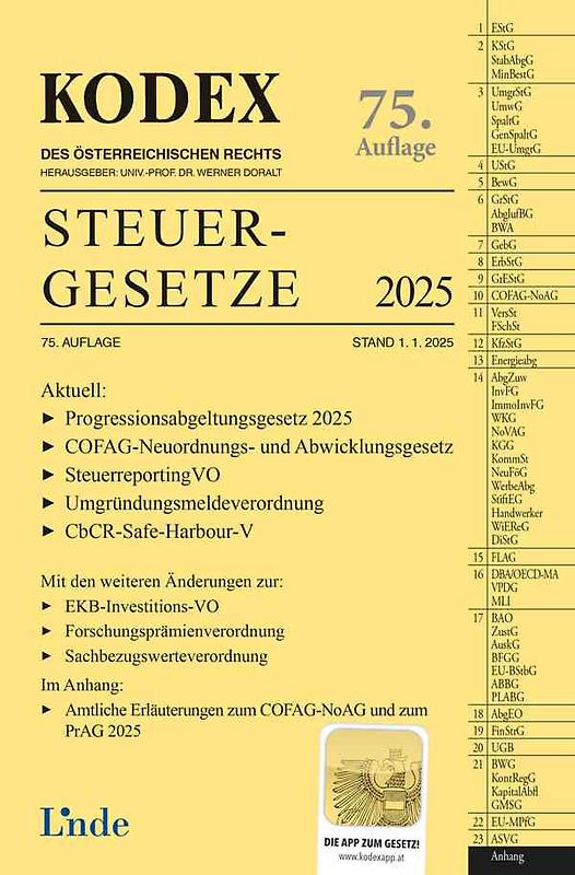 KODEX Steuergesetze 2025