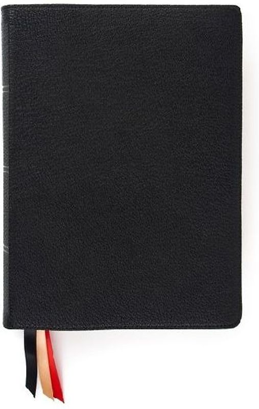 CSB Single-Column Wide-Margin Bible, Holman Handcrafted Collection, Black Premium Goatskin