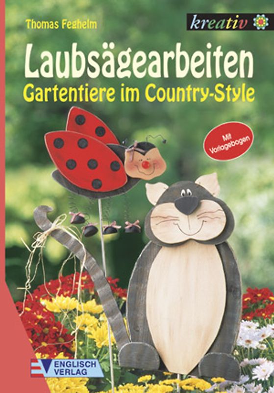 Laubsägearbeiten. Gartentiere im Country-Style