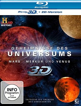 Geheimnisse des Universums 3D - Mars/Merkur/Venus [3D Blu-ray + 2D Version] 3D Blu-ray Disc