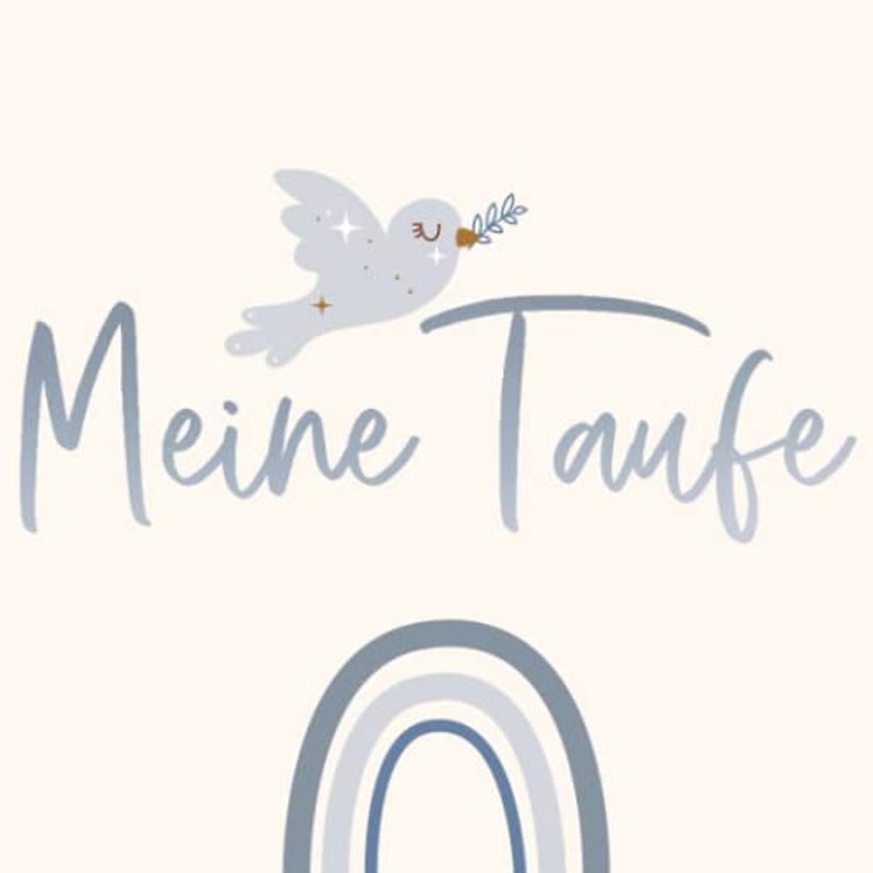 Meine Taufe Buch blau Taufbuch Taufgeschenk Taufgästebuch Erinnerungsalbum mit Fragen und Platz für Fotos: 80 Seiten; 21 cm x 21 cm