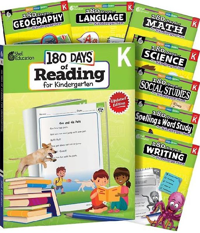 180 Days(tm) Bundle Grade K: 8-Book Set