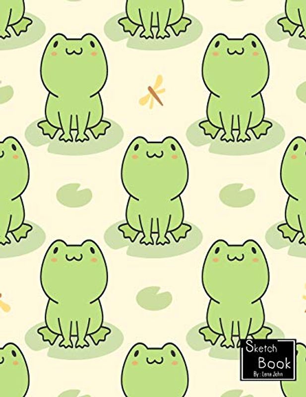 Sketchbook: Cute Frogs Sketchbook for Boys : 110 Pages of 8.5"x 11" Blank Paper for Drawing, Doodling or Sketching (Sketchbooks For Kids)