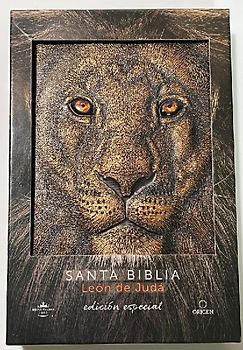 Biblia Rvr 1960 Letra Grande León de Judá Edición Especial Bronce / Spanish Bible Rvr 1960 Large Print Imitation Leather Lion of Judah Special Edition
