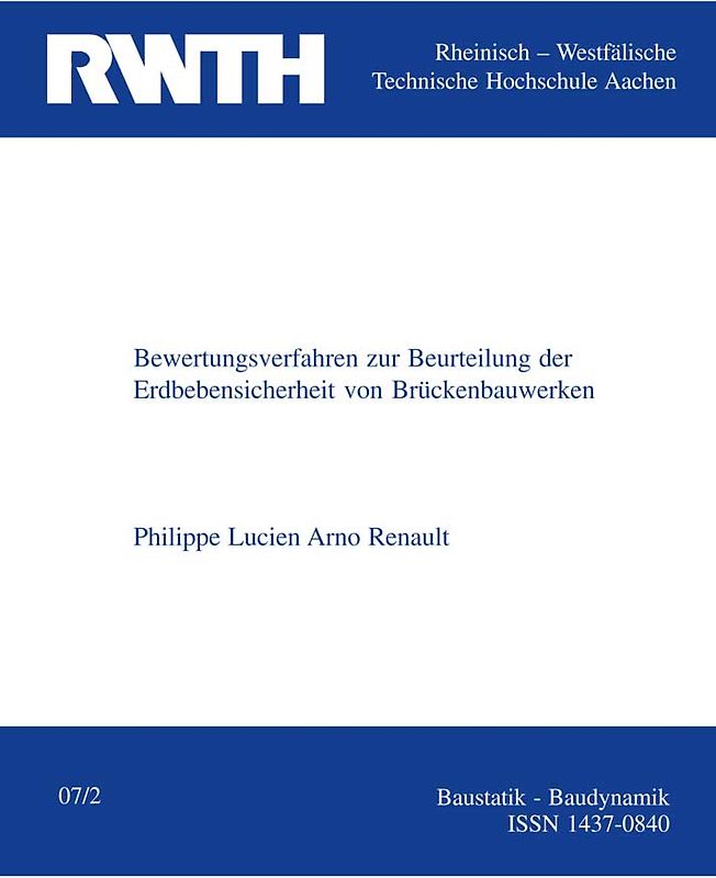 Bewertungsverfahren zur Beurteilung der Erdbebensicherheit von Brückenbauwerken