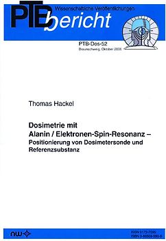 Dosimetrie mit Alanin /Elektronen-Spin-Resonanz
