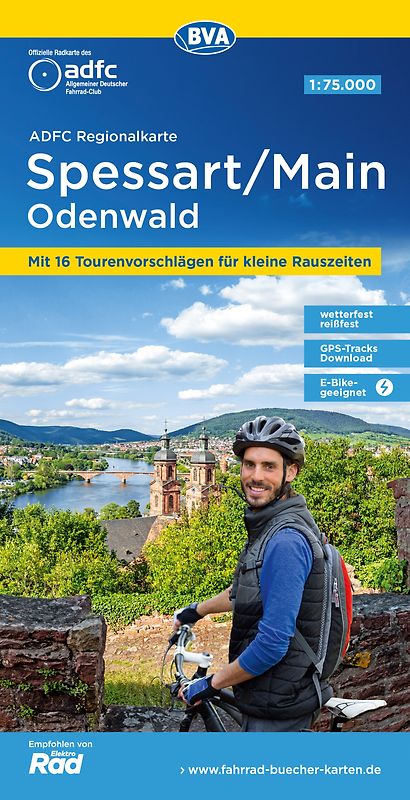 BVA ADFC Regionalkarte Spessart/Main/Odenwald 1:75.000