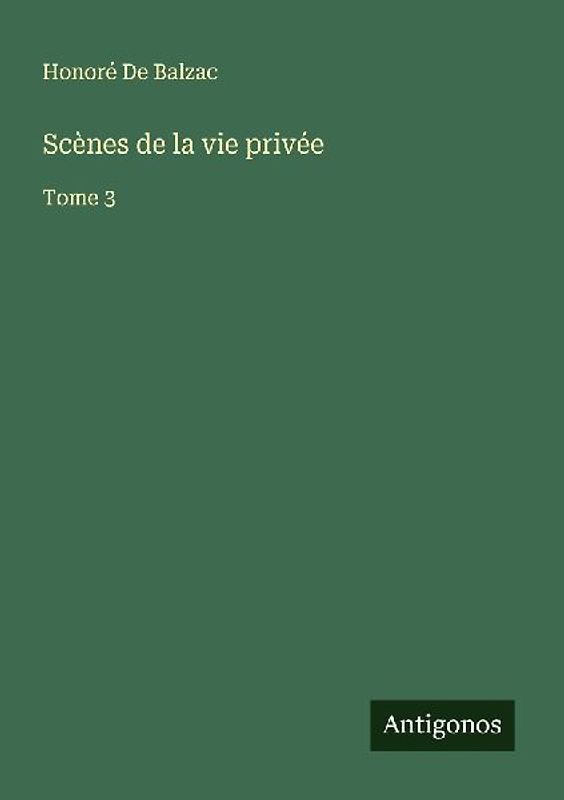 Scènes de la vie privée