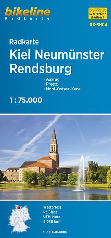 Radkarte Kiel Neumünster Rendsburg (RK-SH04)