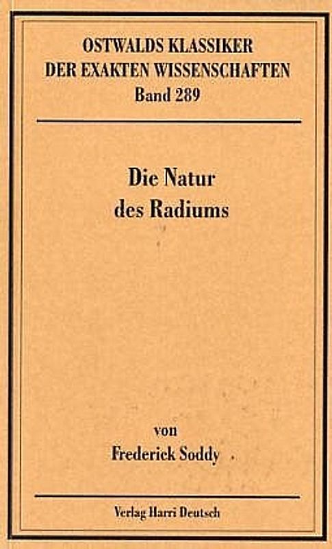 Die Natur des Radiums
