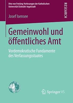 Gemeinwohl und öffentliches Amt