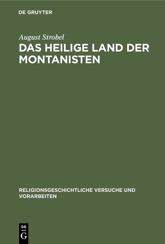 Das heilige Land der Montanisten