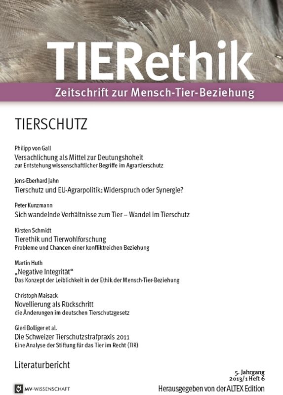 TIERethik 01/2013