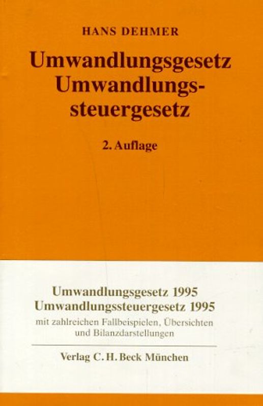 Umwandlungsgesetz - Umwandlungsteuergesetz