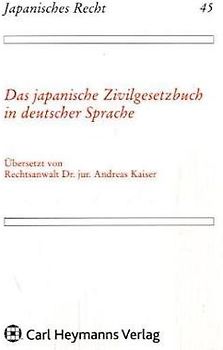 Japanisches Zivilgesetzbuch in deutscher Sprache