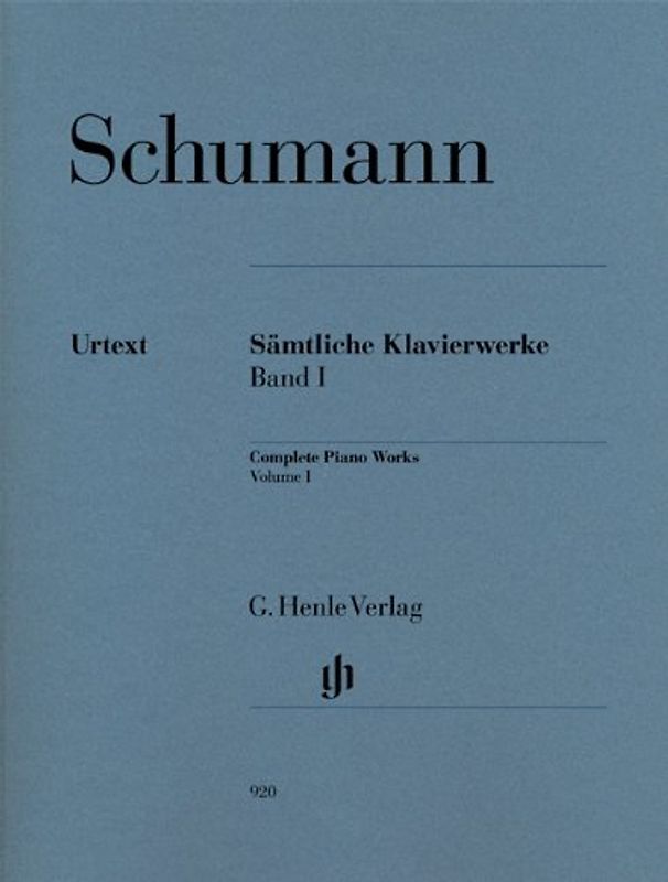 Sämtliche Klavierwerke Band I - Robert Schumann