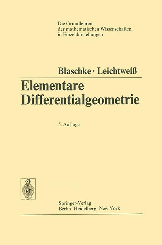 Elementare Differentialgeometrie