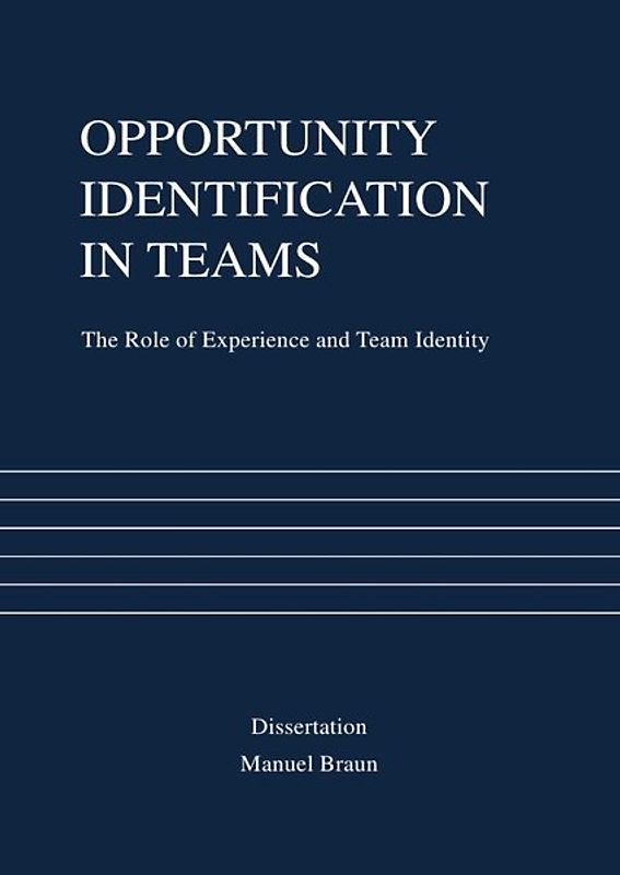 Opportunity Identification in Teams: The Role of Experience and Team Identity