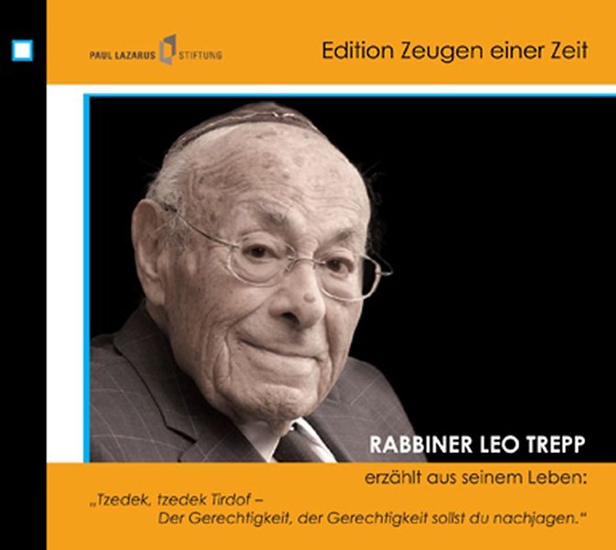 Leo Trepp erzählt aus seinem Leben. "Tzedek, tzedek Tirdof - Der Gerechtigkeit, der Gerechtigkeit sollst du nachjagen."
