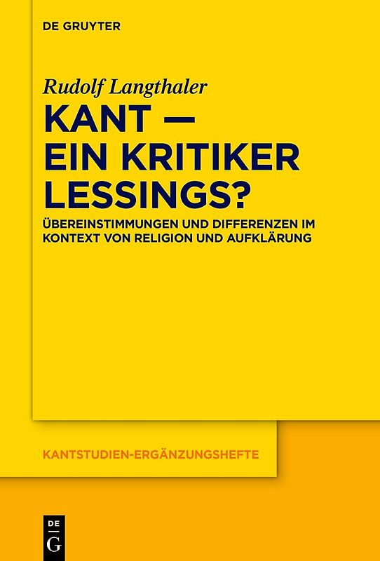 Kant – ein Kritiker Lessings?