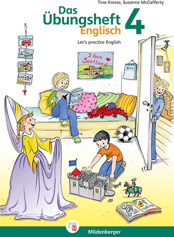 Das Übungsheft Englisch 4. Let’s practise English mit Audio-CD „Jicki Vokabel-Dusche 4“