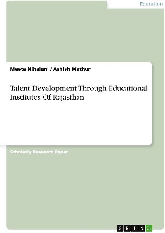 Talent Development Through Educational Institutes Of Rajasthan