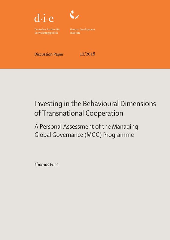 Investing in the behavioural dimensions of transnational cooperation