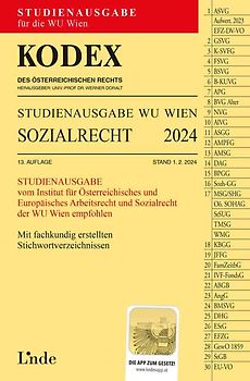KODEX Studienausgabe Sozialrecht WU 2024
