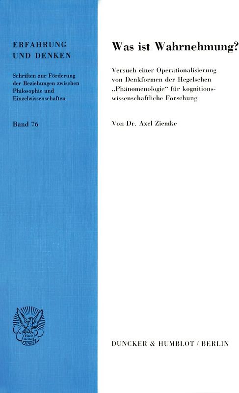 Was ist Wahrnehmung?