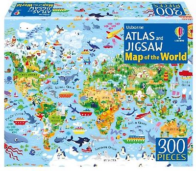 Atlas and Jigsaw Map of the World