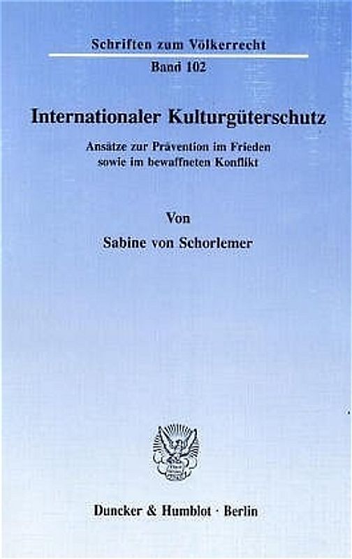 Internationaler Kulturgüterschutz.