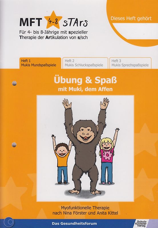 MFT 4-8 Stars - Für 4- bis 8-Jährige mit spezieller Therapie der Artikulation von s/sch - Übung & Spaß mit Muki, dem Affen